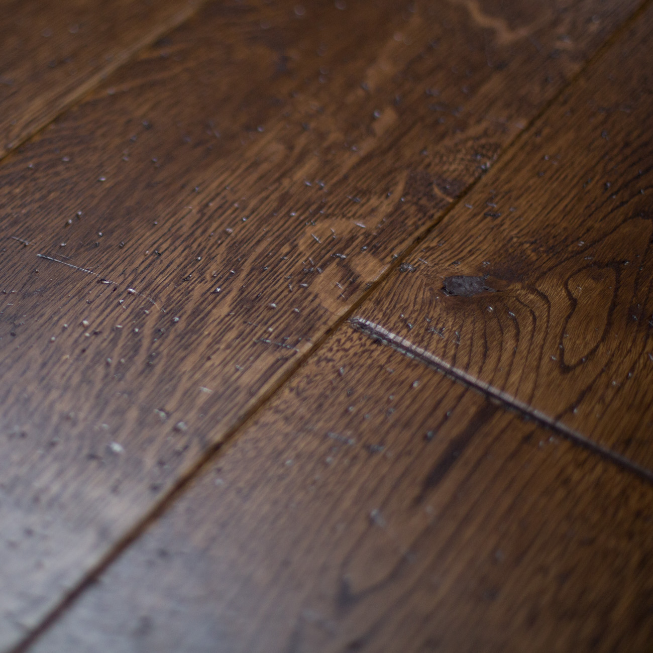 Rich Sandringham distressed oak flooring